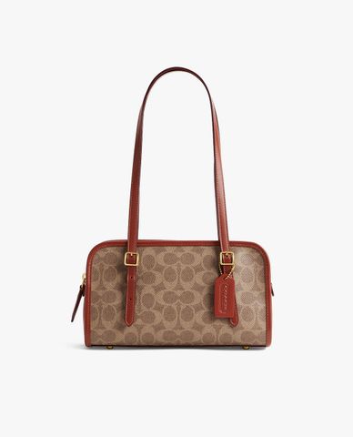  COACH - Túi đeo vai nữ phom chữ nhật Swing Zip Signature Canvas 