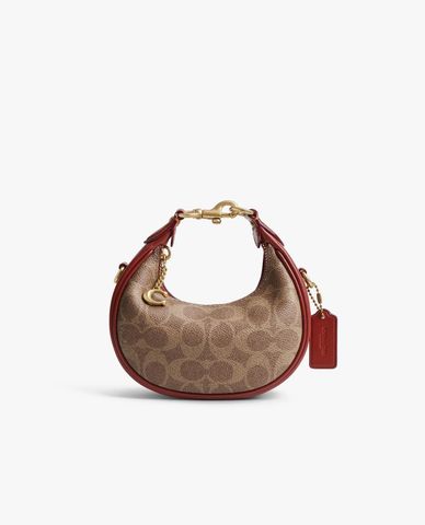  COACH - Túi xách nữ phom bán nguyệt phối hoạ tiết monogram Jonie 