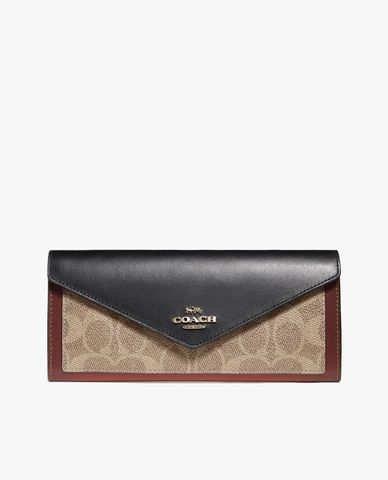  COACH - Ví cầm tay nữ Colorblock Signature Canvas 