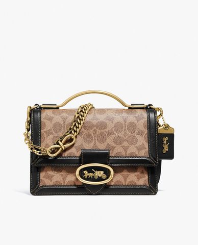  COACH - Túi xách tay nắp gập hình hộp chữ nhật Riley 22 