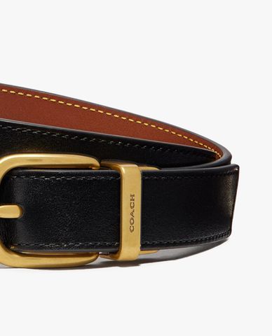  COACH - Thắt lưng bản vừa nữ phối khoá gài kim loại Harness 