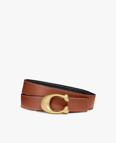  COACH - Thắt lưng nữ bản vừa Signature Buckle Reversible 
