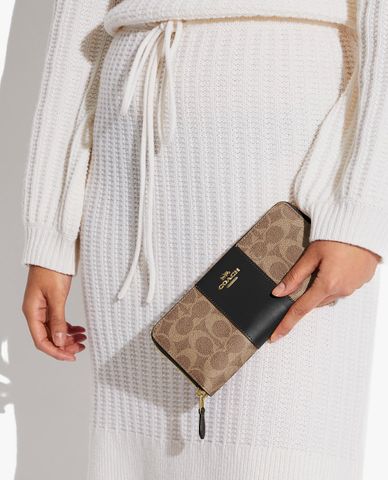  COACH - Ví nữ dáng dài hình chữ nhật Signature 
