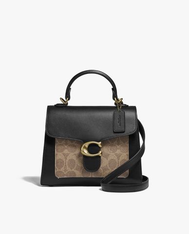  COACH - Túi xách tay chữ nhật nắp gập Tabby 20 In Signature Canvas 