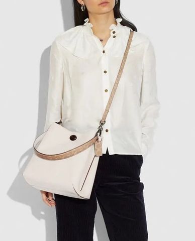  COACH - Túi đeo vai phom vuông Charlie Bucket 