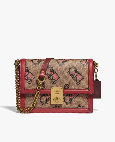  COACH - Túi đeo vai nắp gập Hutton Abstract Horse And Carriage 