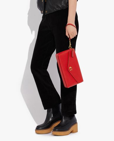  COACH - Ví cầm tay nữ chữ nhật nắp gập Wyn 