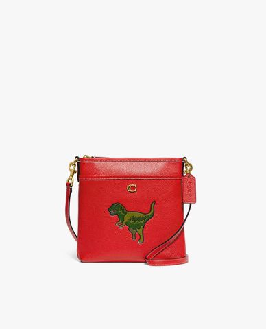  COACH - Túi đeo chéo nữ hình vuông Kitt Messenger With Rexy 