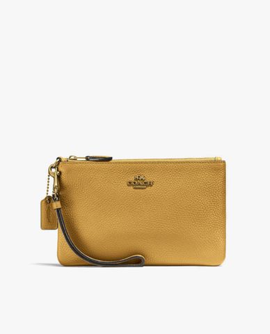  COACH - Ví cầm tay nữ khóa kéo kim loại 