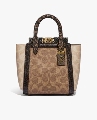  COACH - Túi xách tay phom vuông Troupe Tote 16 