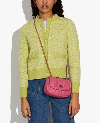  COACH - Túi đeo chéo nữ nắp gập Pillow Madison 18 With Quilting 