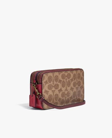  COACH - Ví cầm tay nữ chữ nhật Kira Colorblock Signature Canvas 