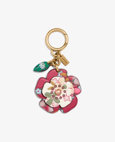  COACH - Thẻ treo hình bông hoa Tea Rose 