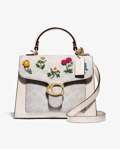  COACH - Túi xách tay chữ nhật nắp gập Tabby 20 