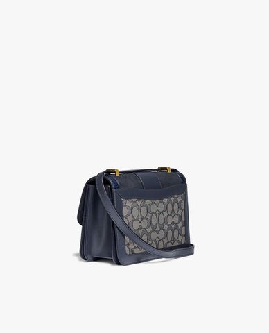  COACH - Túi đeo chéo nữ chữ nhật Alie Signature Jacquard 