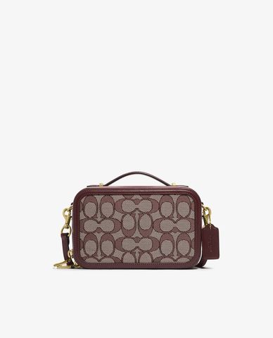  COACH - Túi đeo chéo chữ nhật nữ Signature Jacquard 