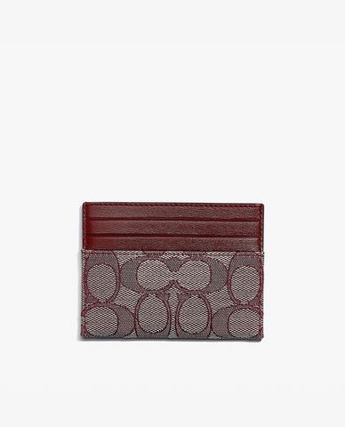  COACH - Ví đựng name card Signature Jacquard 