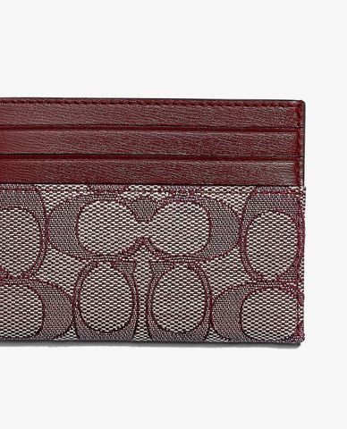  COACH - Ví đựng name card Signature Jacquard 