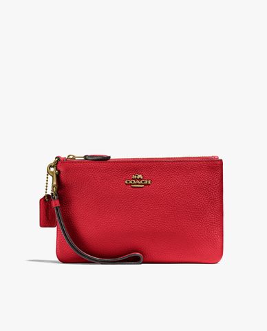  COACH - Ví cầm tay nữ khóa kéo kim loại 