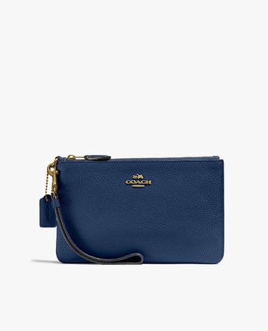  COACH - Ví cầm tay nữ khóa kéo kim loại 