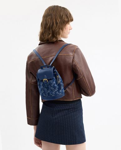  COACH - Balo nữ nắp gập Harper With Horse And Carriage Print 