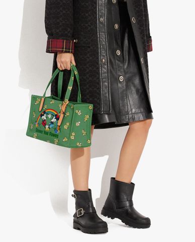  COACH - Túi tote nữ phom chữ nhật Disney X Coach 30 