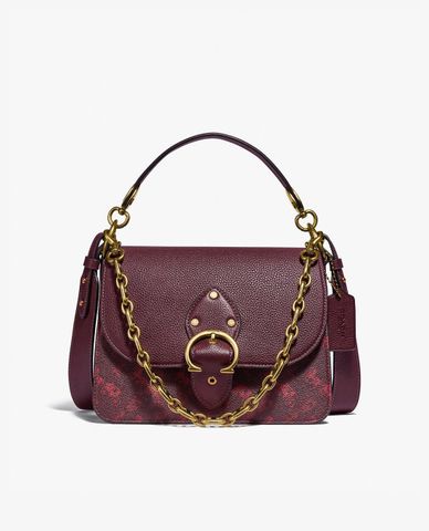  COACH - Túi đeo vai nữ chữ nhật Beat With Horse & Carriage Print 