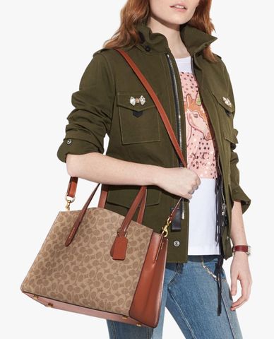  COACH - Túi đeo vai nữ chữ nhật Charlie Carryall 