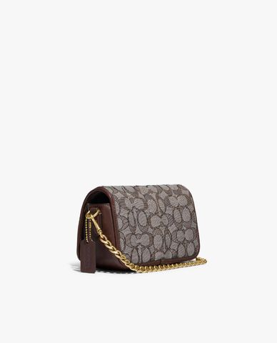  COACH - Túi đeo chéo nữ chữ nhật Dinky 18 In Signature Jacquard With Quilting 