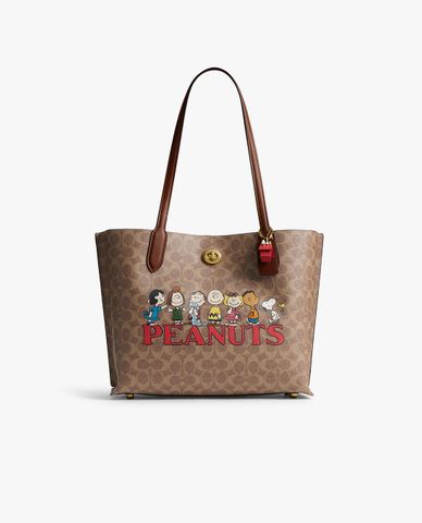 COACH - Túi tote nữ phom chữ nhật Peanuts 