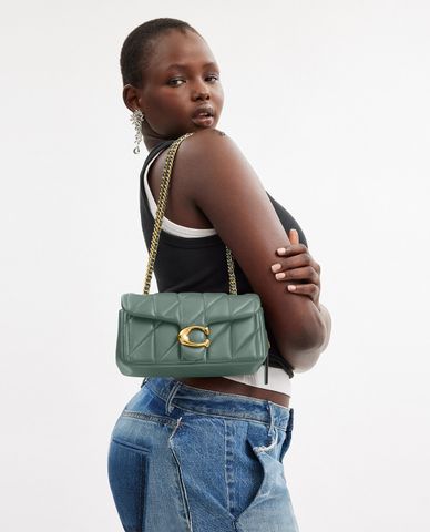  COACH - Túi đeo chéo nữ phom chữ nhật nắp gập Tabby 20 