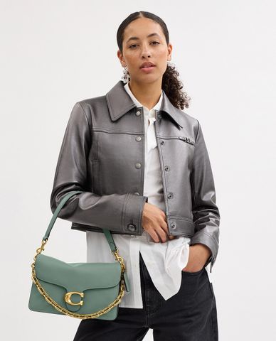  COACH - Túi đeo vai nữ phom chữ nhật Chain Tabby 