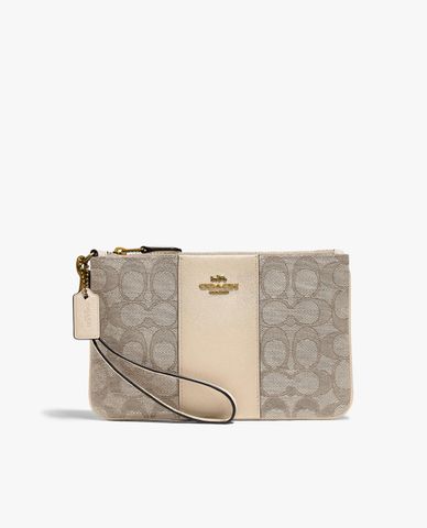  COACH - Ví cầm tay nữ Signature Jacquard 