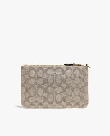 COACH - Ví cầm tay nữ Signature Jacquard 