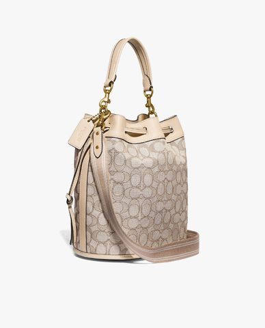  COACH - Túi rút dây chữ nhật Field Bucket 