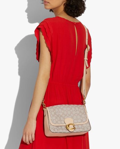  COACH - Túi đeo vai nữ chữ nhật Soft Tabby 