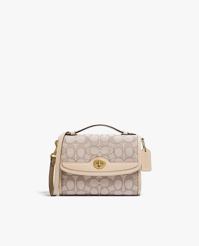  COACH - Túi đeo chéo nữ nắp gập Kip Turnlock In Signature Jacquard 