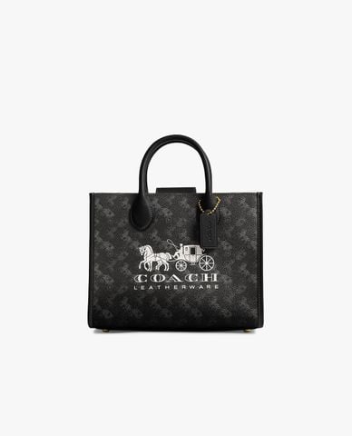  COACH - Túi tote nữ phom chữ nhật Ace 26 With Horse And Carriage 