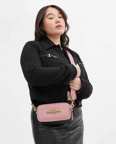  COACH - Túi đeo vai nữ phom chữ nhật phối logo Avery 