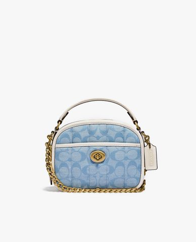 COACH - Túi xách tay nữ Lunchbox In Signature Chambray 