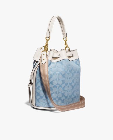  COACH - Túi rút dây chữ nhật Field Bucket 