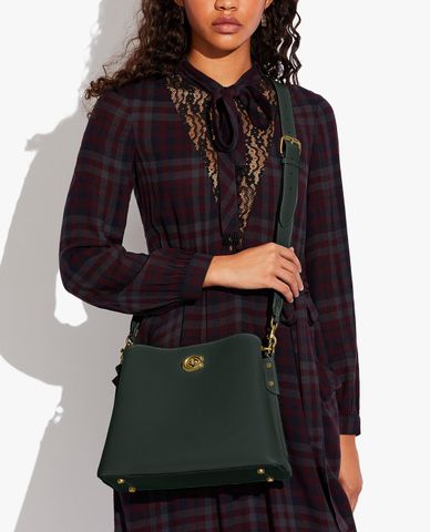  COACH - Túi đeo vai nữ hình thang Willow In Colorblock 