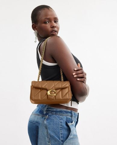  COACH - Túi đeo chéo nữ phom chữ nhật nắp gập Tabby 20 