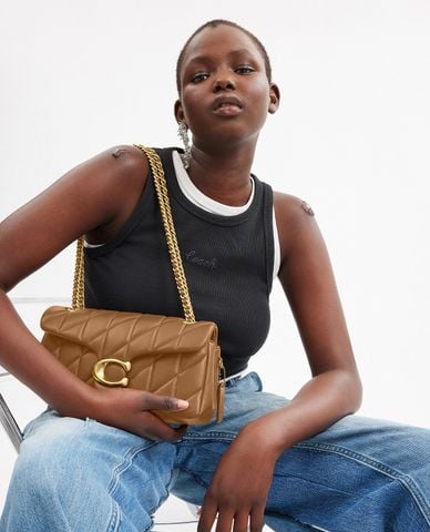  COACH - Túi đeo chéo nữ dáng chữ nhật nắp gập Tabby 26 