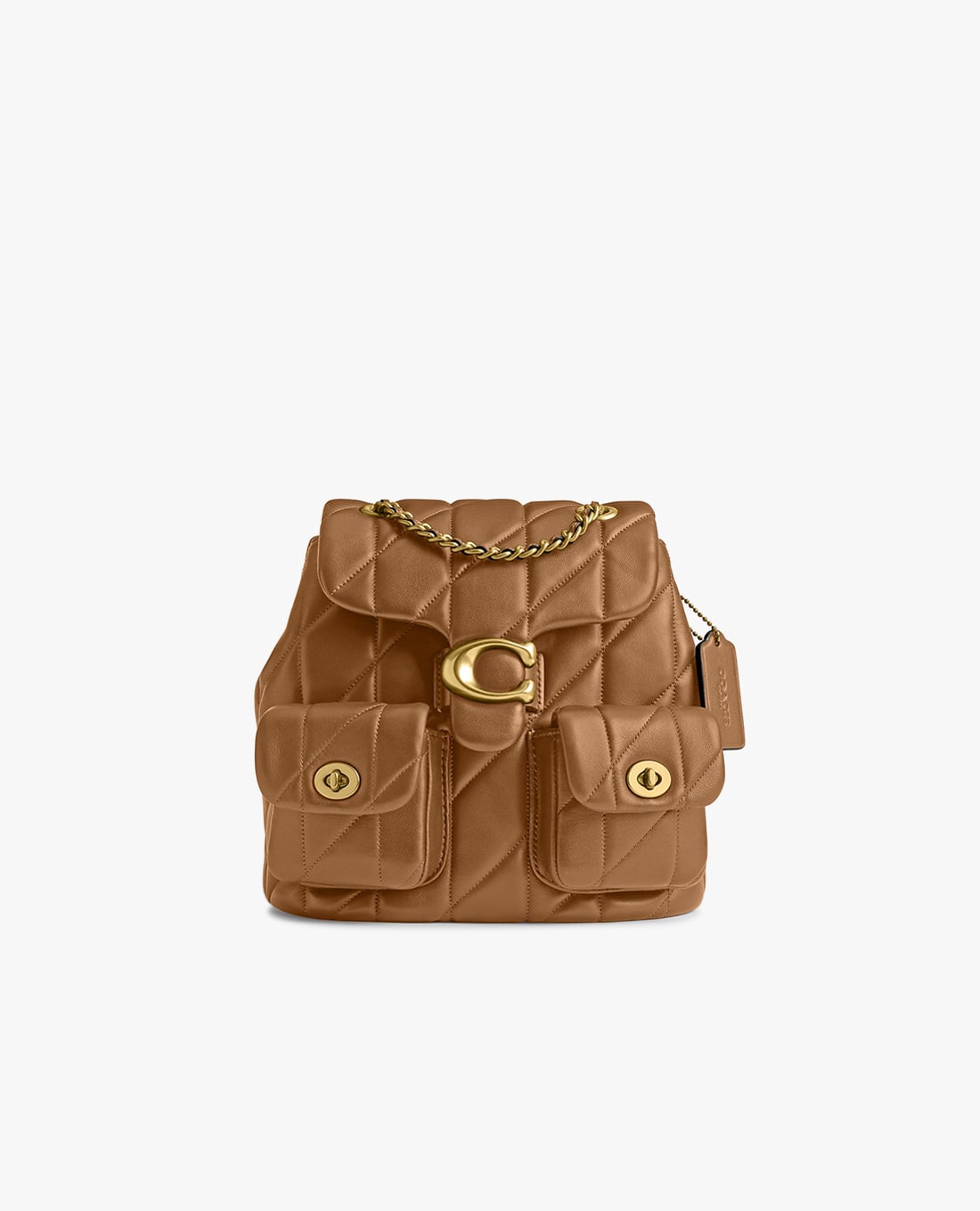 COACH - Balo nữ nắp gập phối logo Tabby