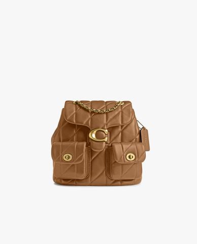  COACH - Balo nữ nắp gập phối logo Tabby 