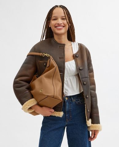  COACH - Túi đeo vai nữ phom hình thang Juliet 