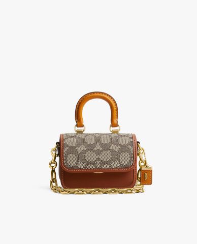  COACH - Túi đeo chéo nữ nắp gập phom chữ nhật thời trang 