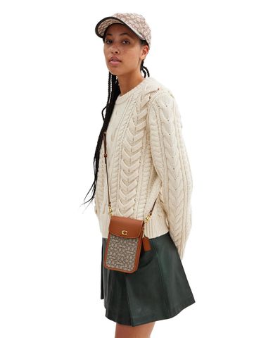  COACH - Túi đeo chéo nữ phom chữ nhật nắp gập Phone 