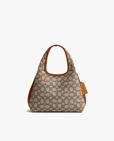  COACH - Túi xách nữ hình thang Lana 23 Signature Jacquard 